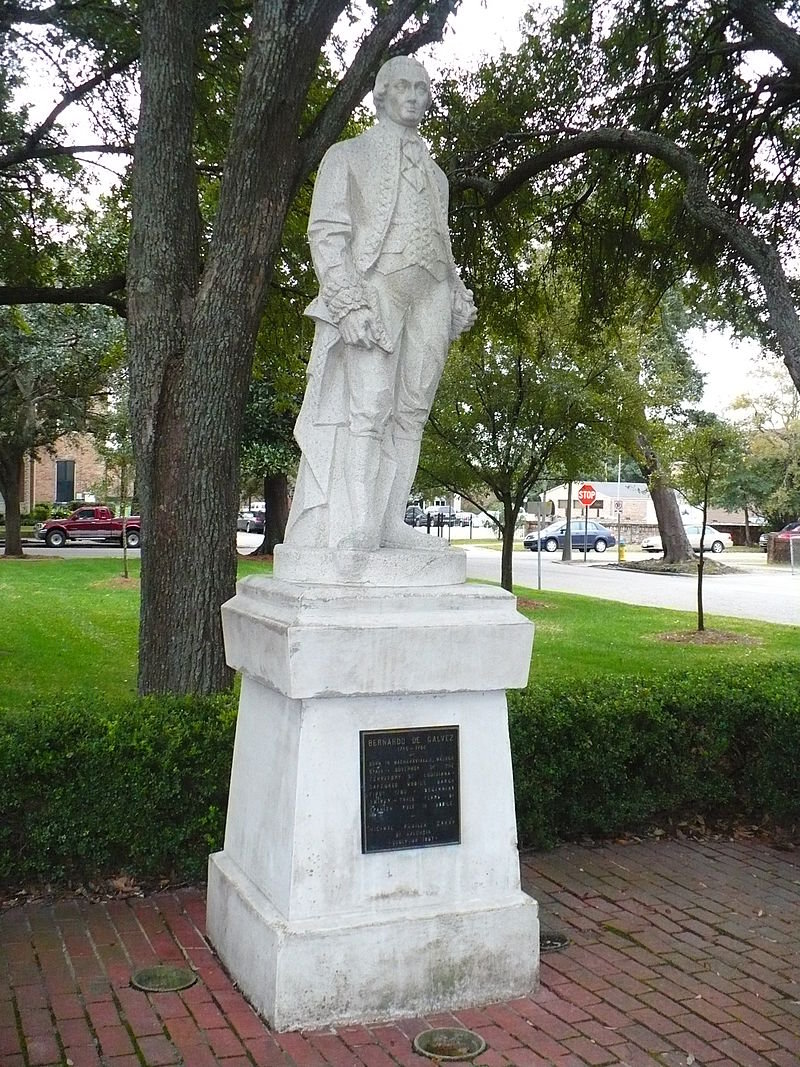 Statue_of_Bernardo_de_Galvez en Spanish Plaza, Mobile, Alabama